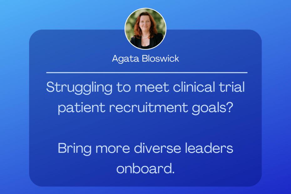 Diverse leaders bring diverse patients into clinical trials